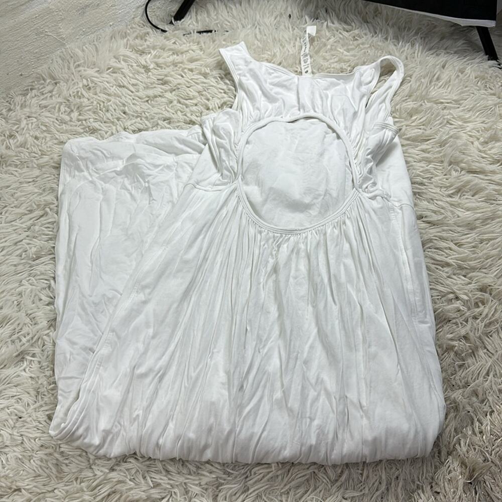 Lululemon Pima Cotton Open-Back Midi Dress White - Picture 3 of 5